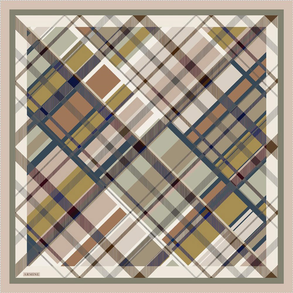 Foulard en pure soie Armine Dj Sura 8547d - 2021 