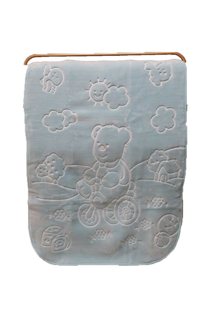 İpekçe Home Couverture pour bébé Embos pufi - bleu 